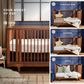 Maxi Cosi Embraced Forms 4-in-1 Convertible Crib in Chestnut, , large