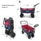 Wonderfold Utility Push and Pull Folding Wagon in Navy and Red, , large