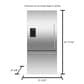 Fisher & Paykel 17 Cu. Ft. ActiveSmart Counter Depth Bottom Freezer Refrigerator Left Hinge, , large