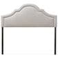 Baxton Studio Rita King Panel Headboard in Grayish Beige, , large