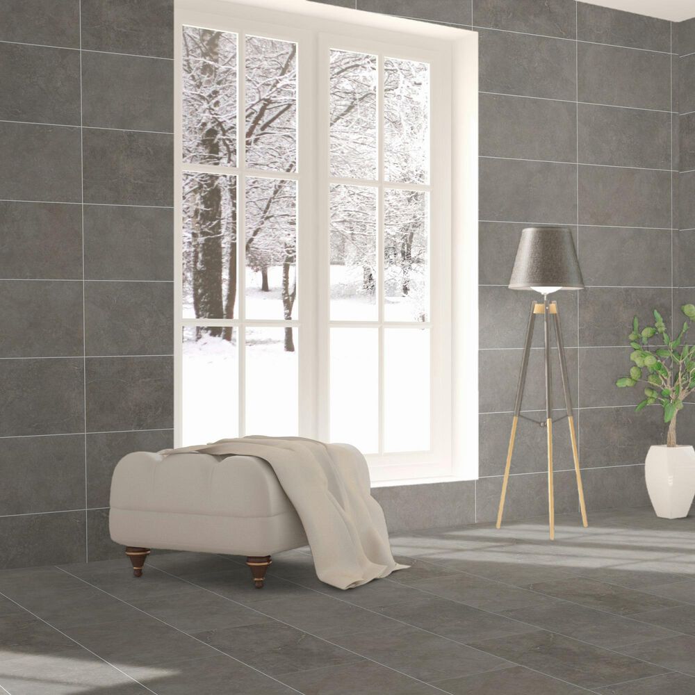 Dal-Tile Rhetoric Composition Grey 12&quot; x 24&quot; Porcelain Tile, , large