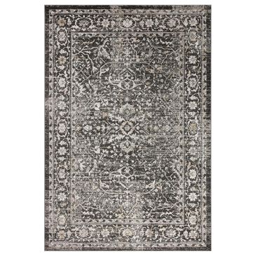 Loloi II Odette 7"10" Round Charcoal and Silver Area Rug, , large