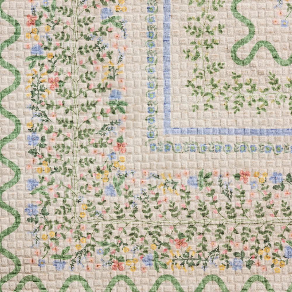 Rifle Paper Co. x Loloi Orchard Ivory and Multicolor 2'6" x 9'6" Runner, , large