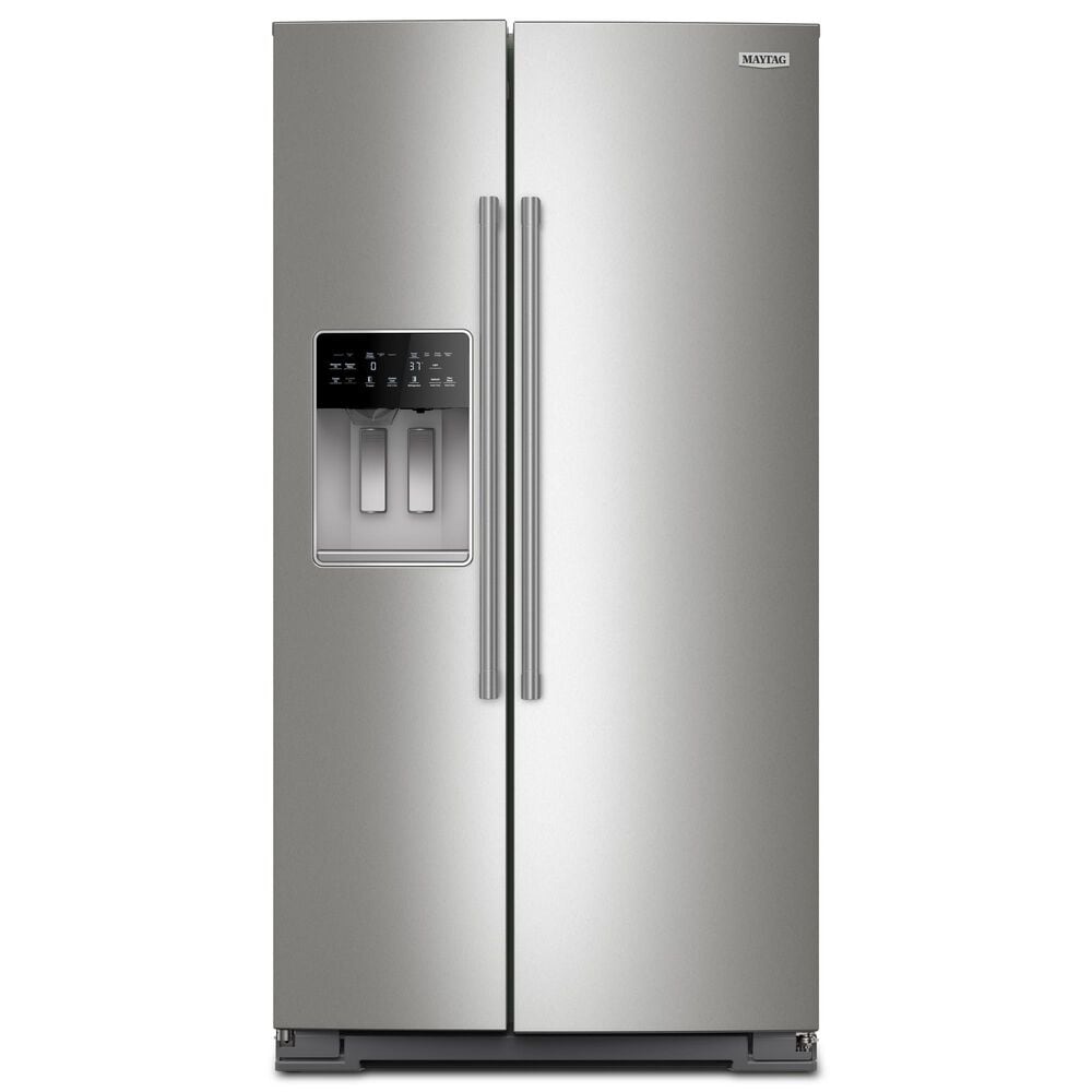 Maytag 28.7 Cu. Ft. Wide Full-Depth Side-by-Side Refrigerator in Fingerprint Resistant Stainless, , large