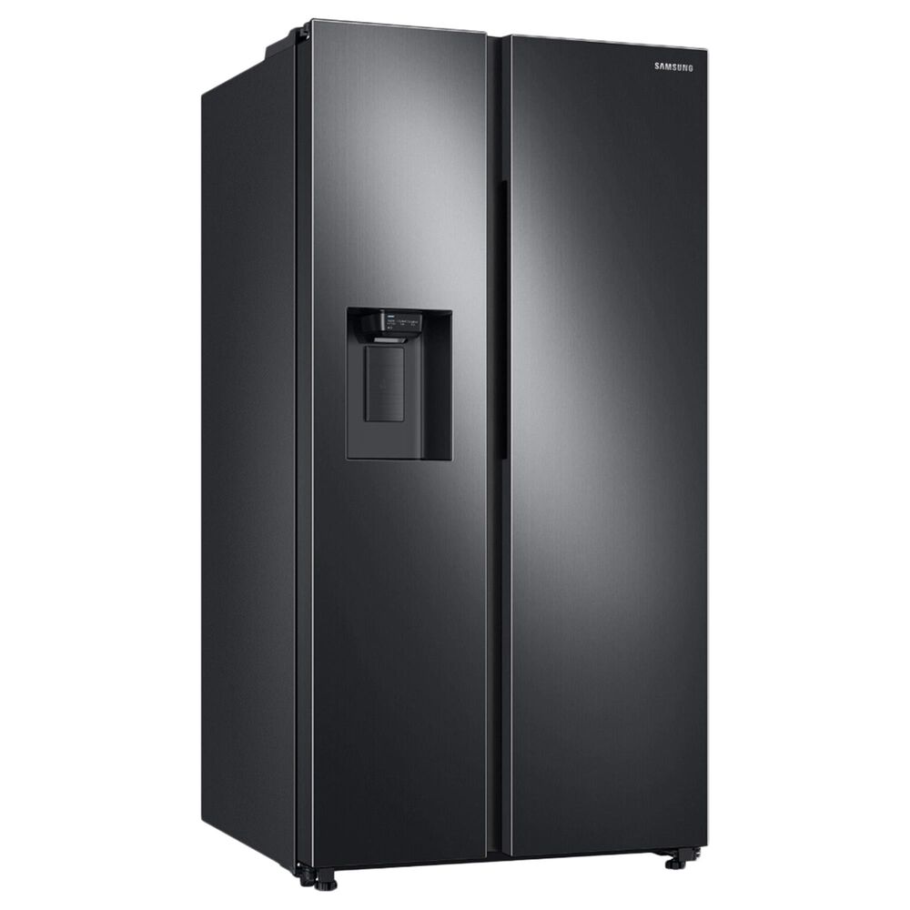 Samsung 27.4 Cu. Ft. Large Capacity Side by Side Refrigerator in Black Stainless Steel, , large