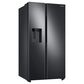 Samsung 27.4 Cu. Ft. Large Capacity Side by Side Refrigerator in Black Stainless Steel, , large