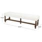 Maple and Jade Home Bench with Turned Legs in Varnished Brown, , large