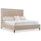 Hooker Furniture Archives King Upholstered Panel Bed in Liber Oat, , large
