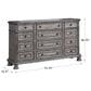 Sasha Lee Lake Way 12-Drawer Dresser in Sandblasted Gray, , large