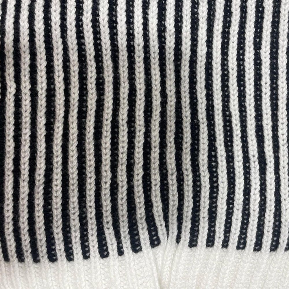 Ann Gish Rib 20&quot; x 20&quot; Throw Pillow in Black and White, , large