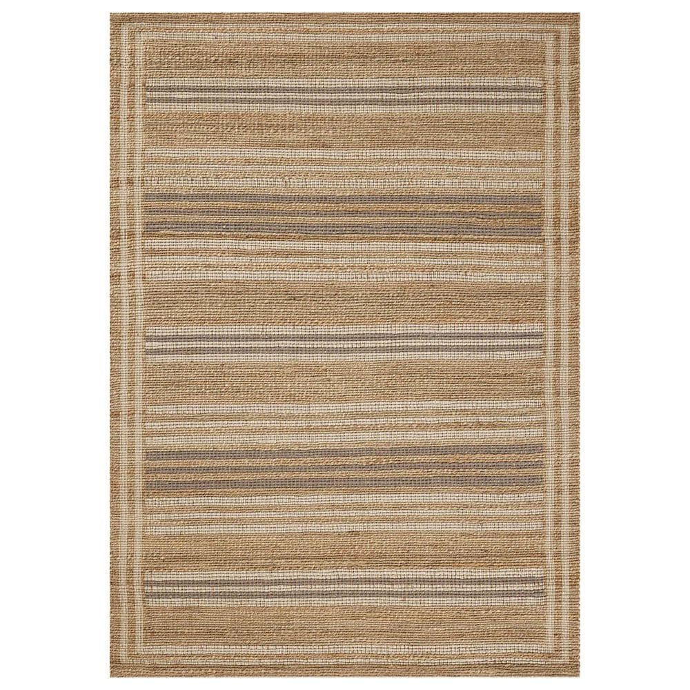 Chris Loves Julia x Loloi Judy 8"6" x 11"6" Natural and Dove Area Rug, , large