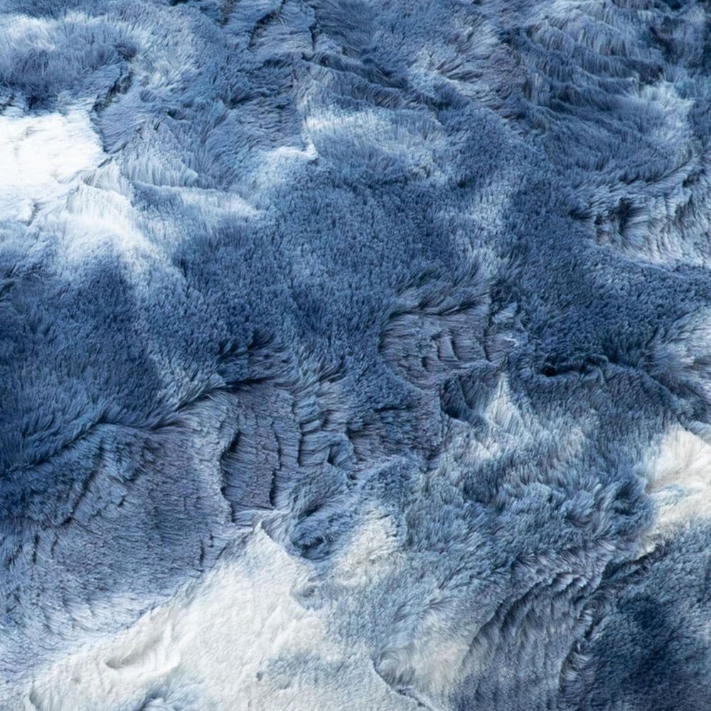 Jaxx Shelly The Turtle Sea Buddy Large Kids Stuffed Animal Bean Bag in Tie-Dye Blue Print, , large