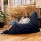 Jaxx Saxx 5.5" Bean Bag Floor Pillow and Lounger in Midnight Blue, , large