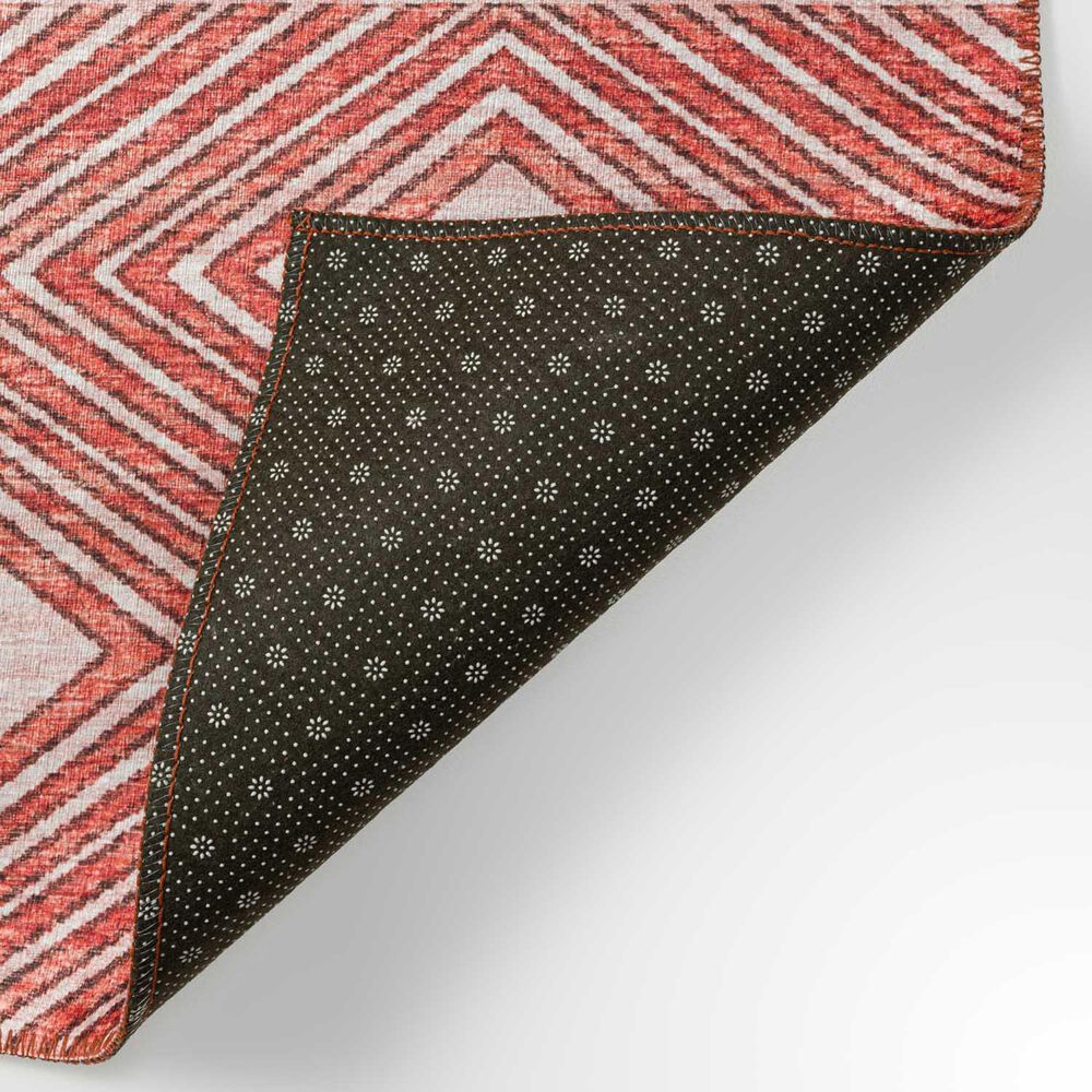 Dalyn Rug Company Sedona Geometric 2&#39;3&quot; x 7&#39;6&quot; Paprika Indoor/Outdoor Area Performance Rug, , large