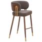 Zuo Modern Brew Barstool in Brown & Walnut, , large
