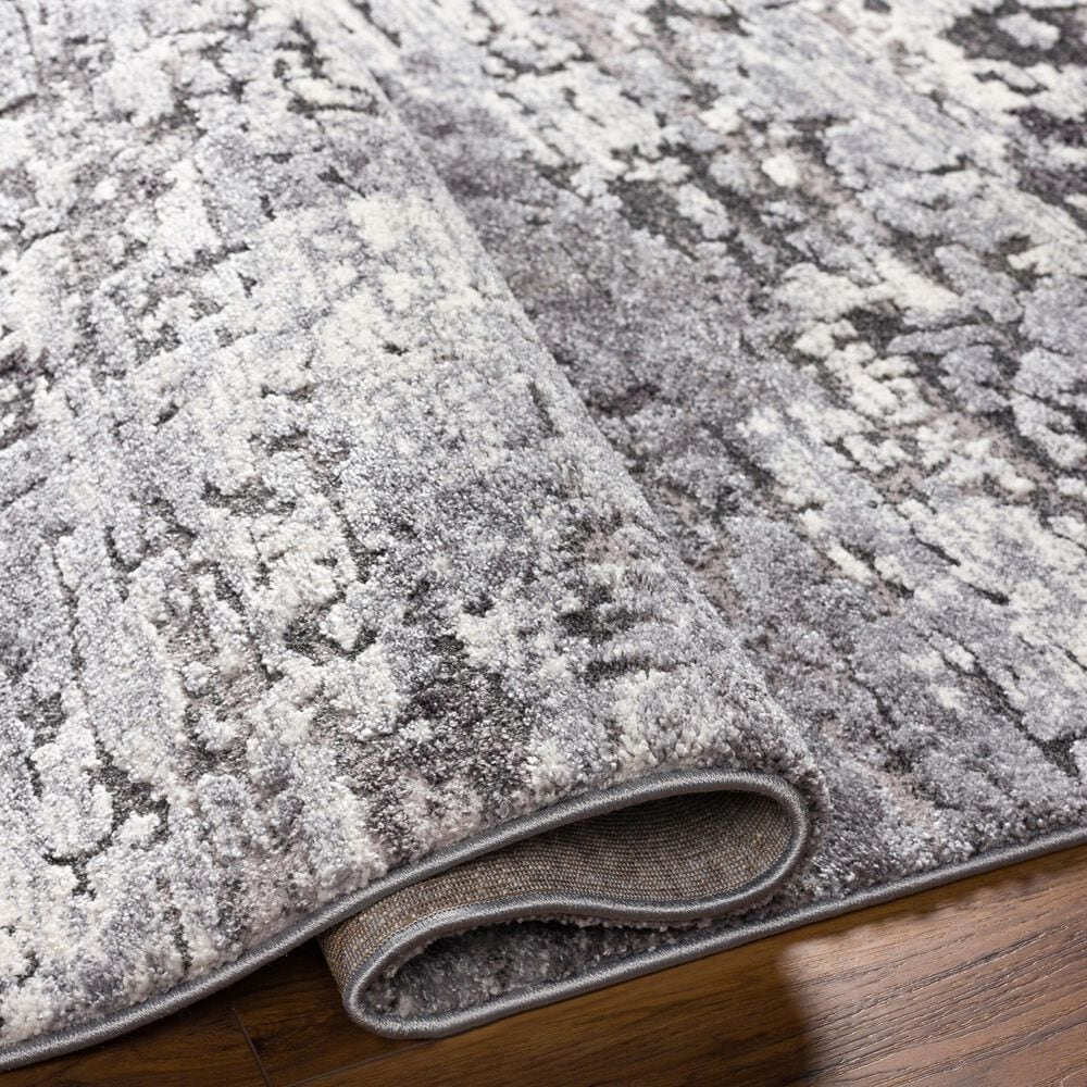 Surya Tuscany TUS-2310 Gray, Charcoal, Black and Ivory 8&#39;10&quot; x 12&#39;2&quot; Area Rug, , large