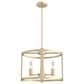 Hunter Astwood 18" 4-Light Chandelier in Alturas Gold, , large