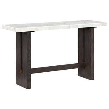 Ashley Burkhaus Sofa Table in White and Dark Brown, , large