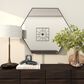 Maple and Jade 35" x 41" Hexagon Wall Mirror with Thin Minimalistic Frame in Black, , large