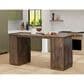 IFD Mezquite 3-Piece Rectangular Dining Set in Black and Reddish Brown, , large