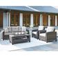 Signature Design by Ashley Cloverbrooke 4-Piece Conversation Set in Gray, , large
