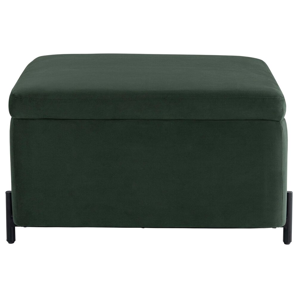 Lifestyle Solutions Kona Large Storage Ottoman in Green, , large