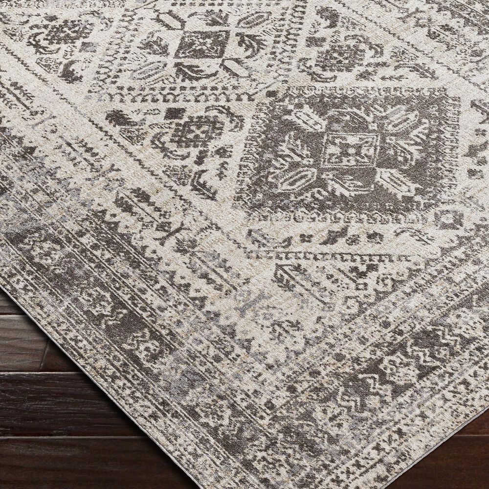 Surya Lavadora 2&#39;7&quot; x 7&#39;3&quot; Brown, Gray and Light Beige Runner, , large