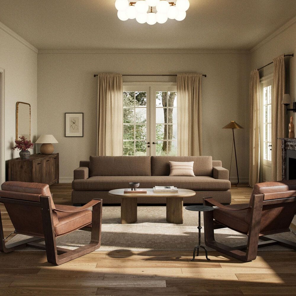 Four Hands Crispin Stationary Sofa in Crypton Nomad Mushroom, , large