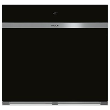 Wolf 30" M Series Contemporary Built-In Single Electric Wall Oven with Convection in Black, , large