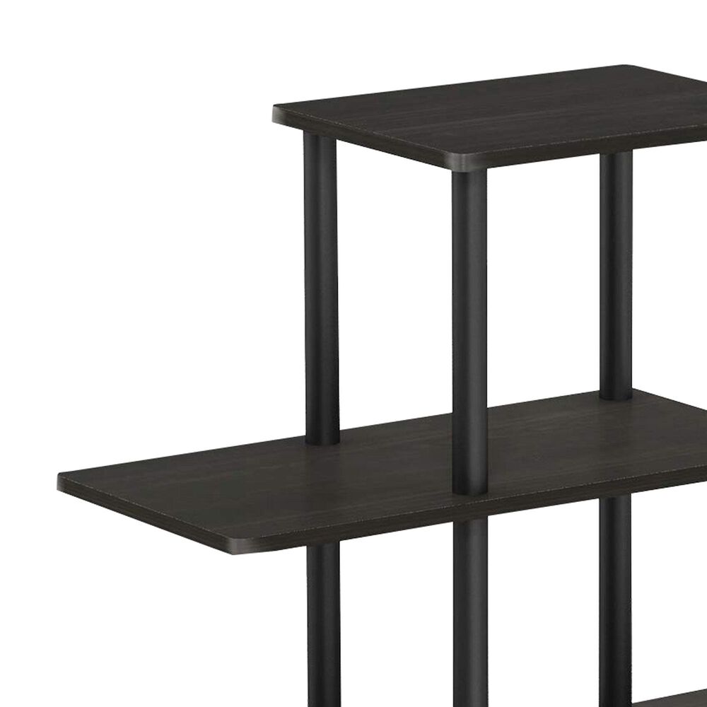 HOMLUX Turn-N-Tube 3-Tier Display Rack in Espresso and Black, , large