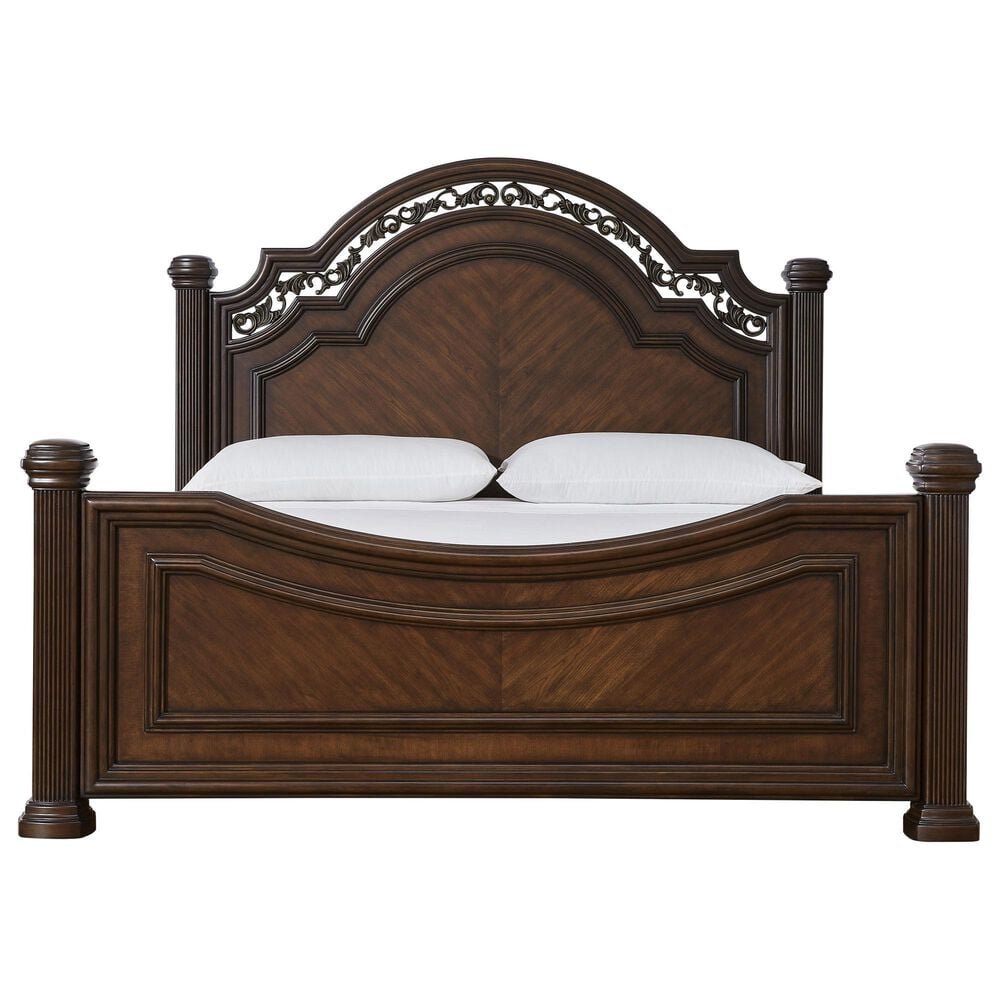 Ashley Lavinton 3-Piece Queen Bedroom Set in Rich Cherry Brown, , large