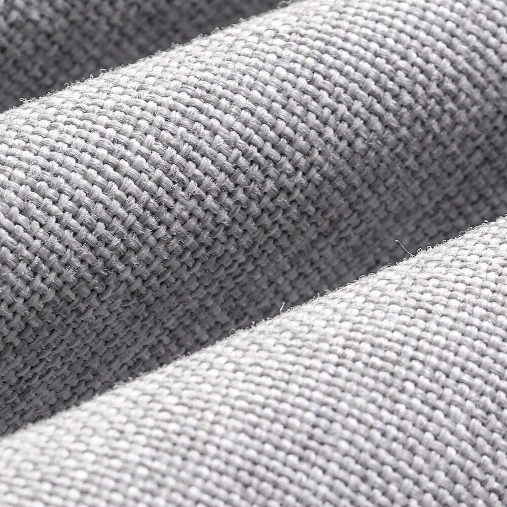 HOMLUX 3-Piece Modular Outdoor Sofa Set with Two Ottomans in Gray, , large