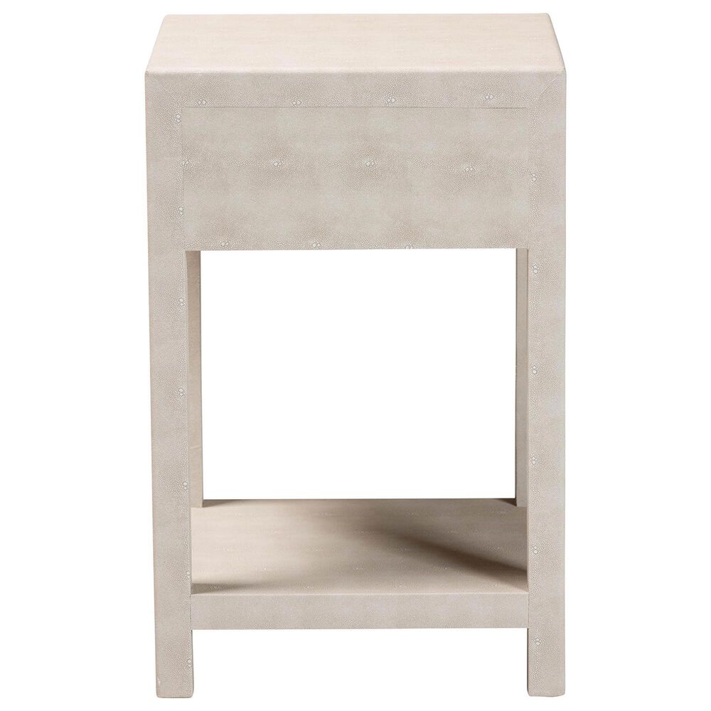 Baxton Studio Dansby 1-Drawer End Table in Beige, , large