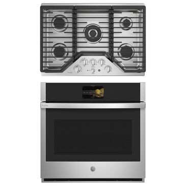 GE Profile 2-Piece Kitchen Package with 30" Built-In Single Wall Oven and Gas Cooktop in Stainless Steel, , large