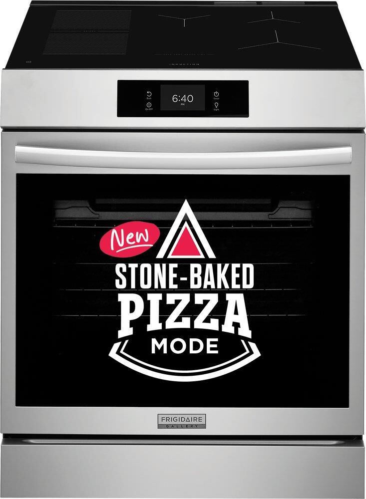 Frigidaire Gallery 30&quot; Freestanding Induction Convection Range with Stone-Baked Pizza in Stainless Steel, , large