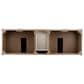 James Martin Vanities Chicago 72" Double Bathroom Vanity in Whitewashed Walnut with 3 cm Victorian Silver Quartz Top and Rectangular Sinks, , large