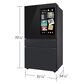 Samsung 28.6 Cu. Ft. Bespoke 4-Door French Door Refrigerator with AI Family Hub+ & AI Vision Inside in Charcoal Glass and Black/Charcoal, , large