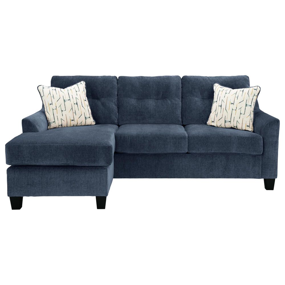 Ashley Amity Bay Stationary Queen Sofa Chaise Sleeper in Ink, , large