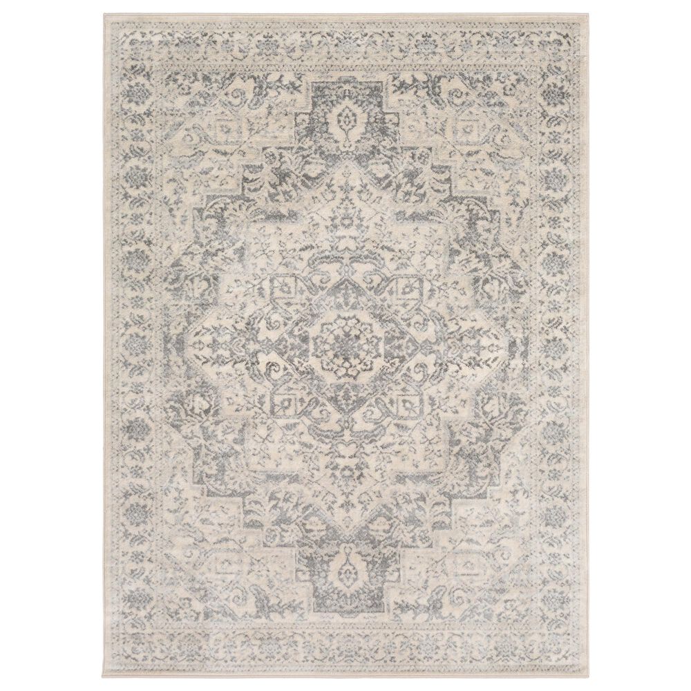 Surya Monaco MOC-2315 2" x 3" Silver Gray and Cream Scatter Rug, , large