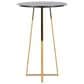 LumiSource Cosmo Bar Table in Gold Metal and Black Wood, , large
