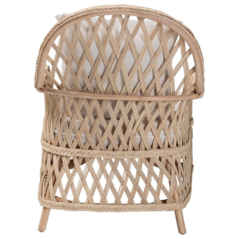 Baxton Studio Florence Arm Chair in Neutral, , large