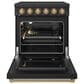 Thor Kitchen Gordon Ramsay 4.6 Cu. Ft. Professional Freestanding Electric Range with Bronze Handle Kit in Black, , large