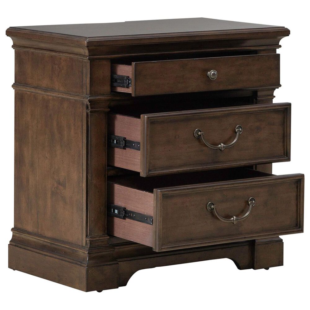 Liberty Furniture Arden Road 4-Piece King Bedroom Set in Satin Cherry, , large