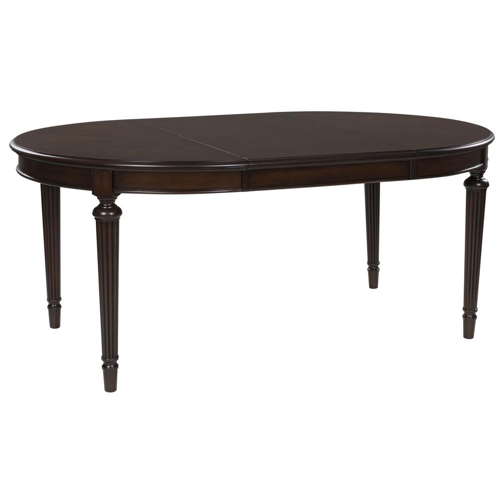 Ashley Lavinton Oval Dining Table in Cherry Brown - Table Only, , large
