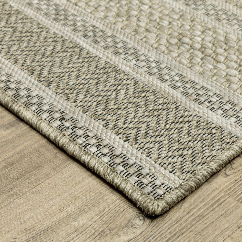 Oriental Weavers Tortuga TR10A 3&#39;3&quot; x 5&#39; Beige and Black Area Rug, , large