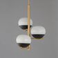 Maxim Lighting Lucerne 3-Light Chandelier in Black and Natural Aged Brass, , large