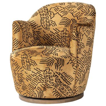Four Hands Aurora Swivel Chair in Balkan Ochre, , large