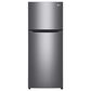 LG 7 Cu. Ft. Top Freezer Refrigerator in Platinum Silver, , large