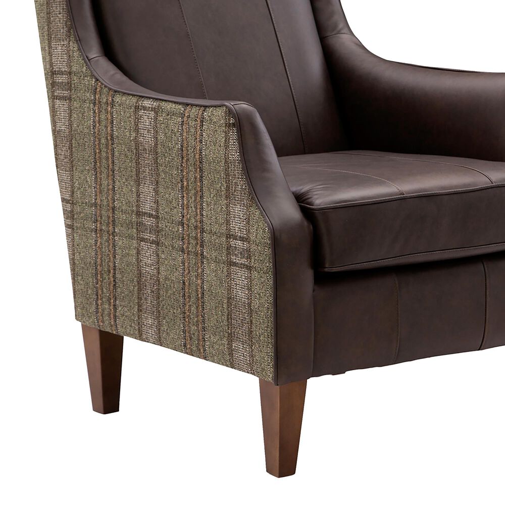 Best Home Furnishings Keatling Accent Chair in Dark Brown and Moss, , large