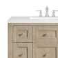 James Martin Vanities Breckenridge 36" Single Vanity in Whitewashed Oak with 3 cm White Zeus Quartz Top, , large